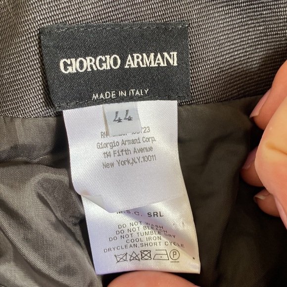 Giorgio Armani Tulip Boucle Bow Waist Pocket Skirt 44 L 8 - Picture 4 of 6